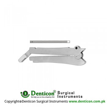 De Martel-Wolfson Intestinal Anastomosis Clamp Stainless Steel, Jaw Length 80 mm